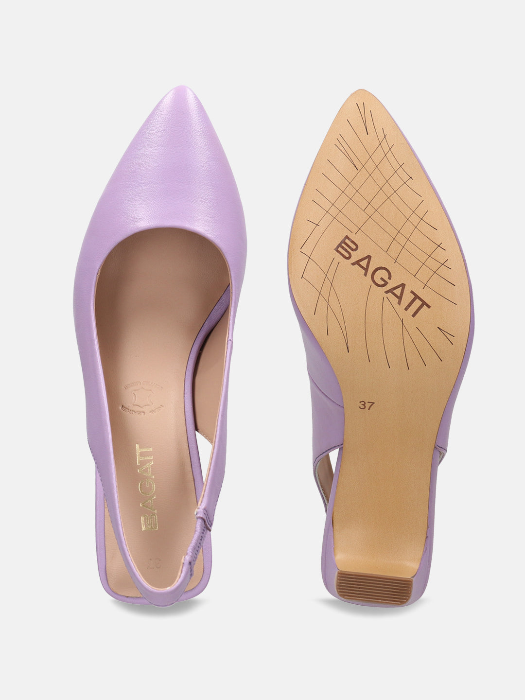 BAGATT Blade Trends Premium Leather Slingback Heels