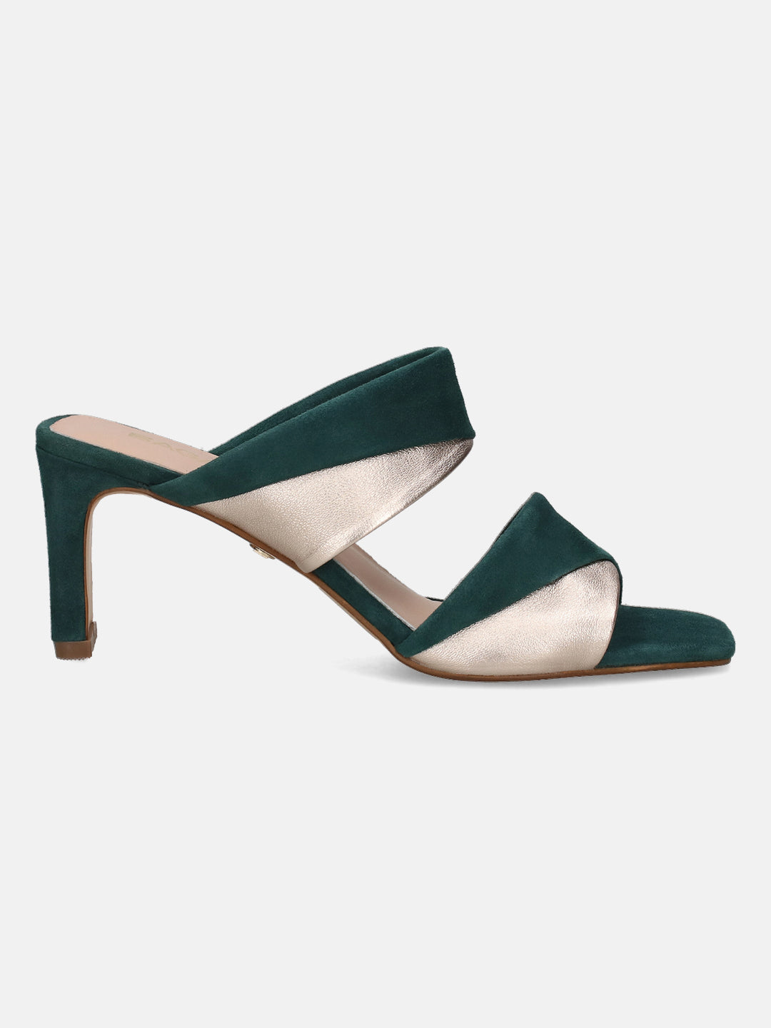 BAGATT Jaya Dark Green Premium Leather Heels