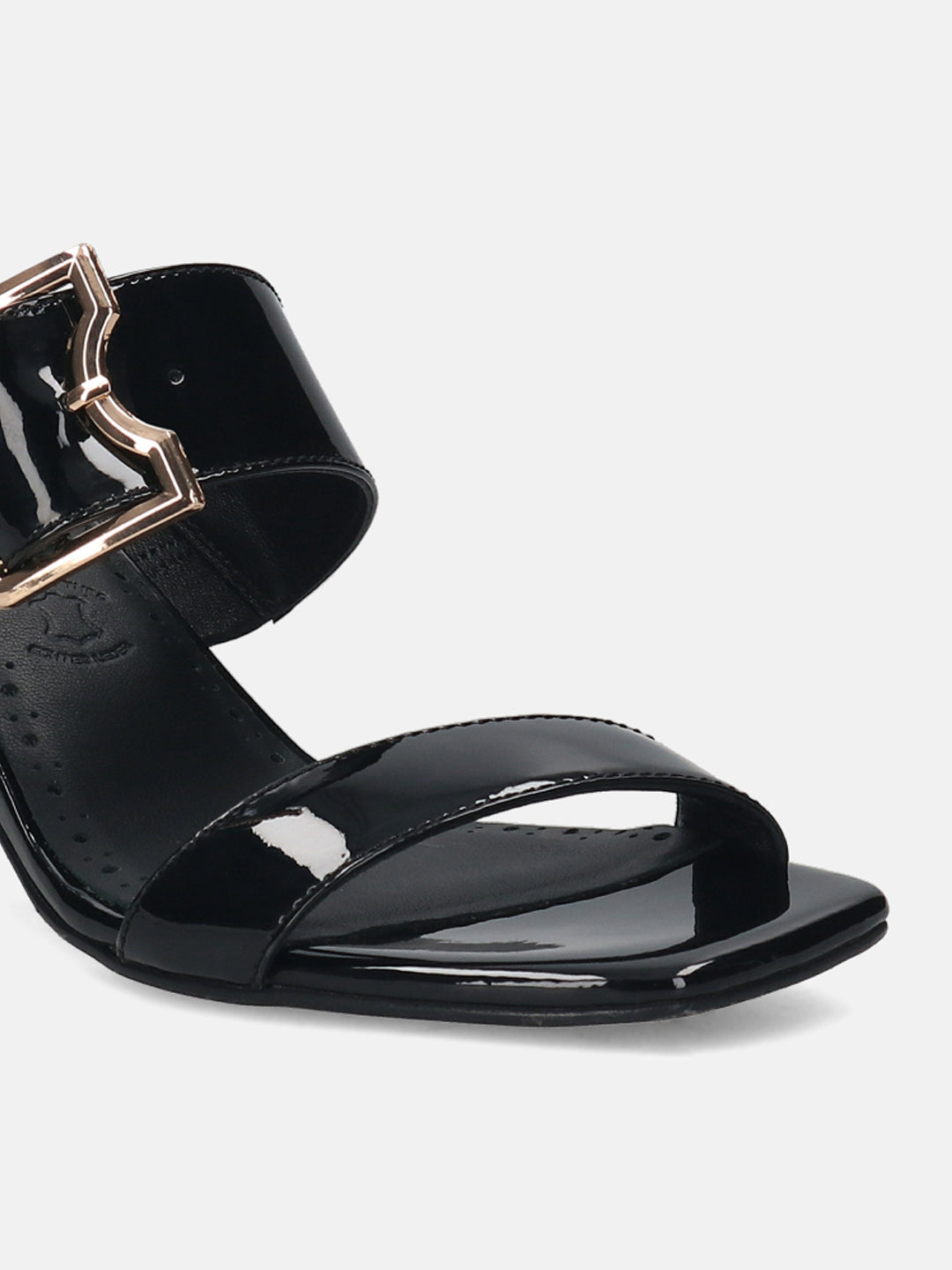 BAGATT Jaya Black Leather Mules Heels
