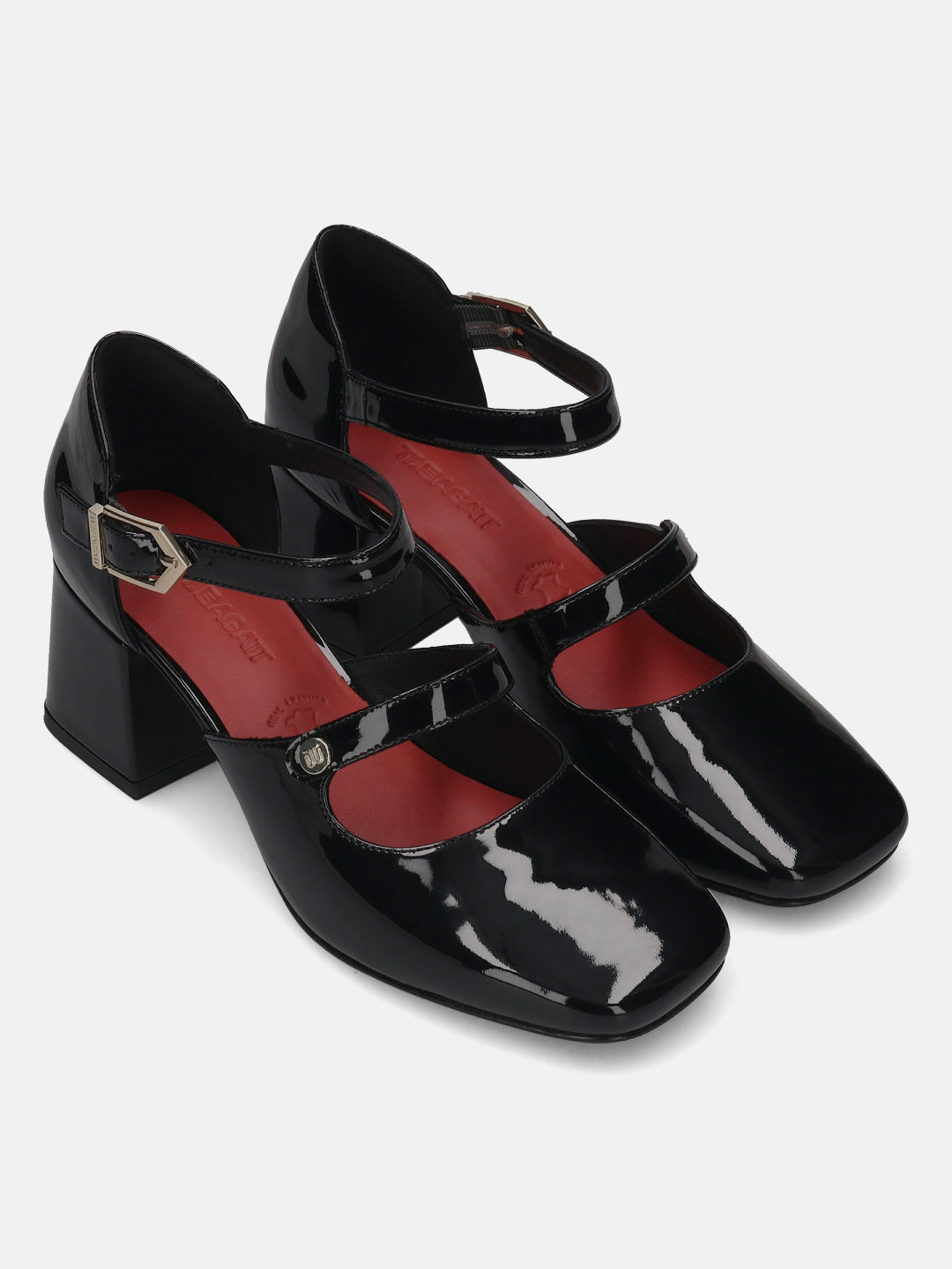 TT.BAGATT Sindy Black Premium Leather Block Heel