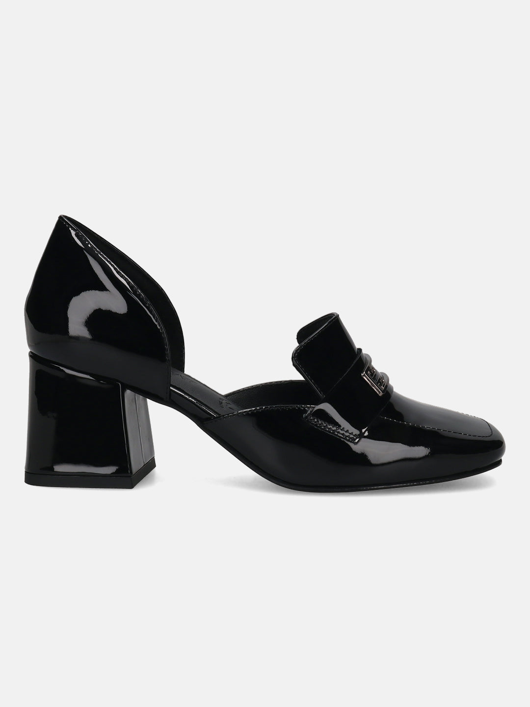 TT.BAGATT Sindy Black Premium Leather Block Heel