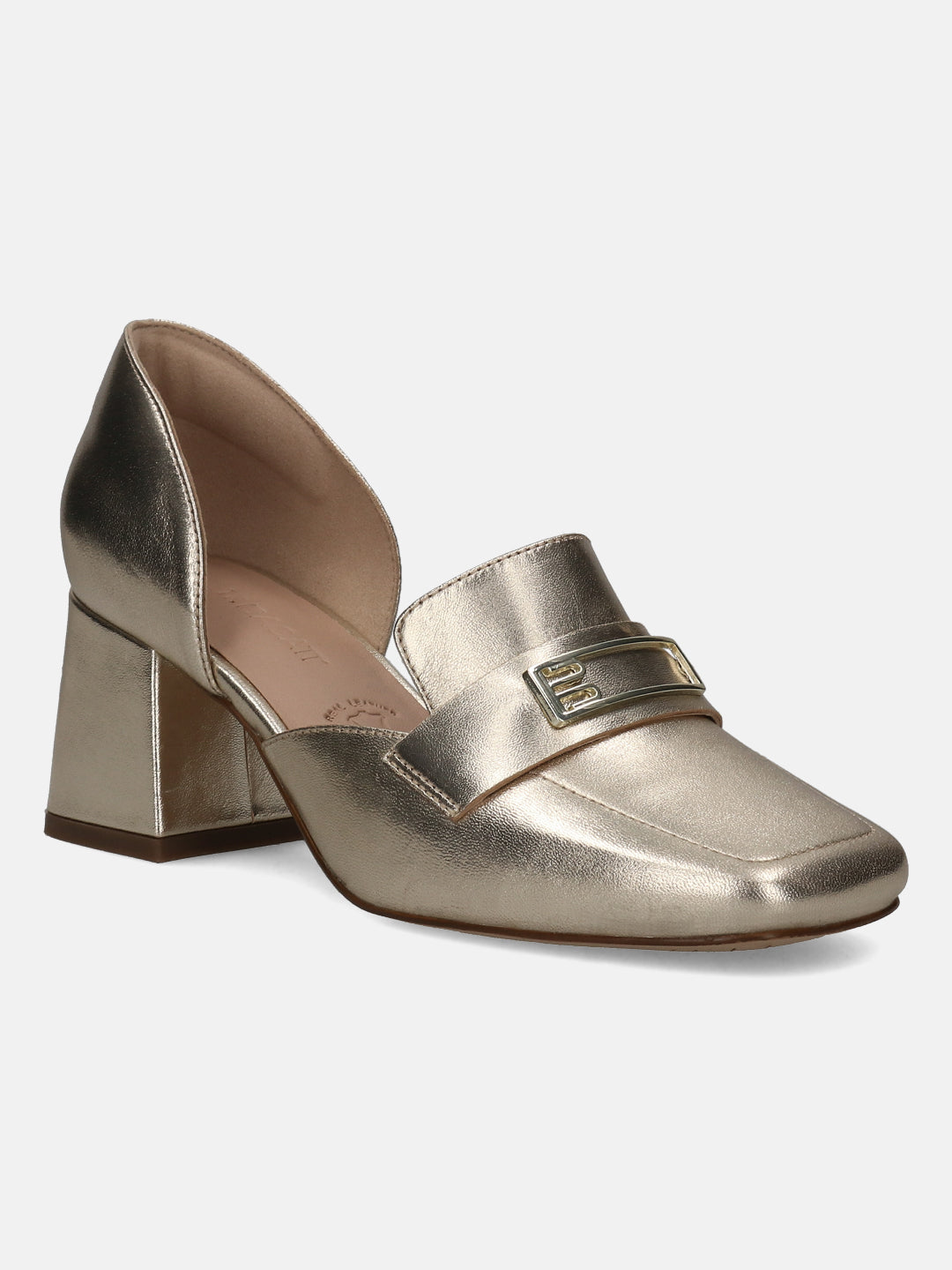 TT.BAGATT Sindy Gold Premium Leather Block Heel