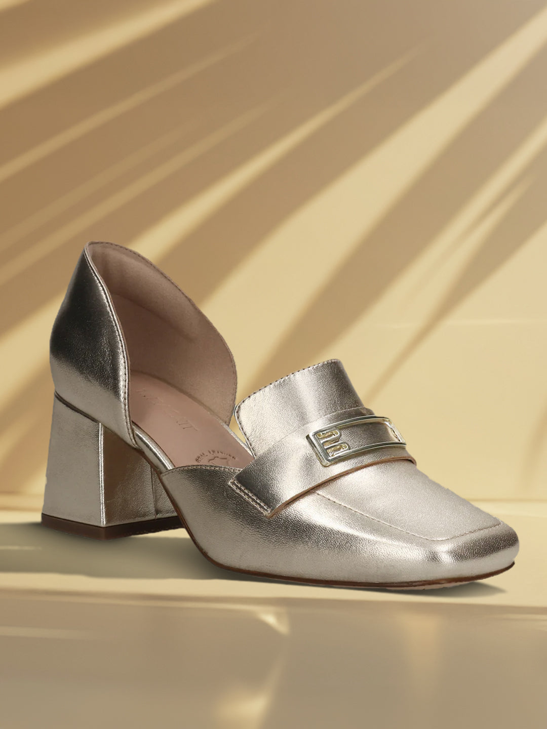 TT.BAGATT Sindy Gold Premium Leather Block Heel