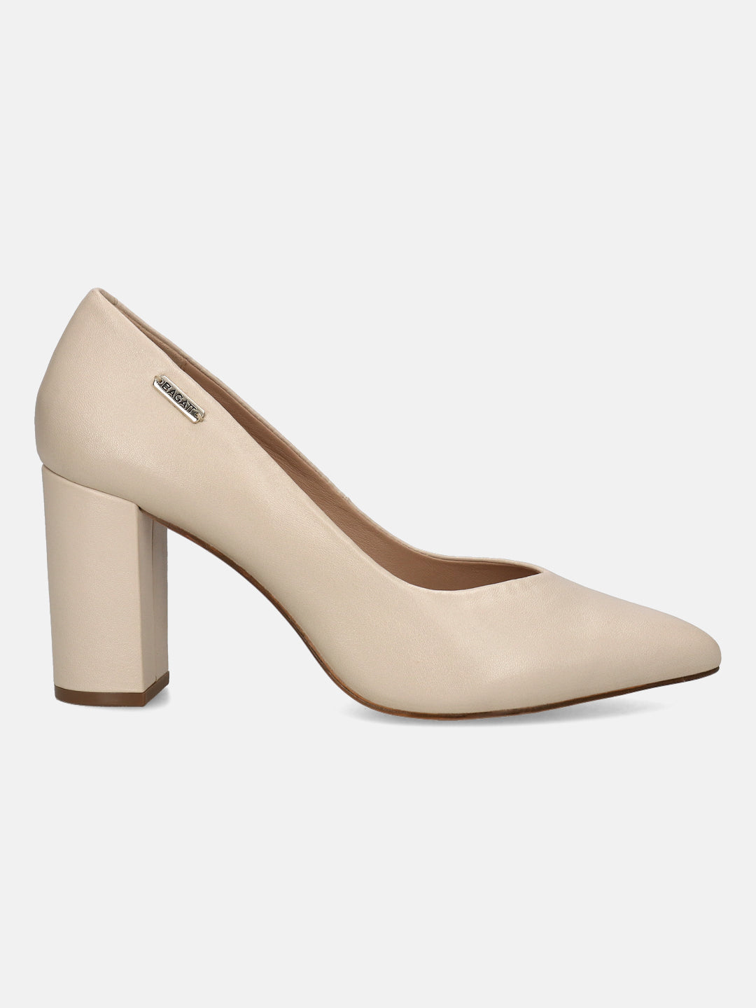BAGATT Jemila Revo Beige Premium Leather Pumps