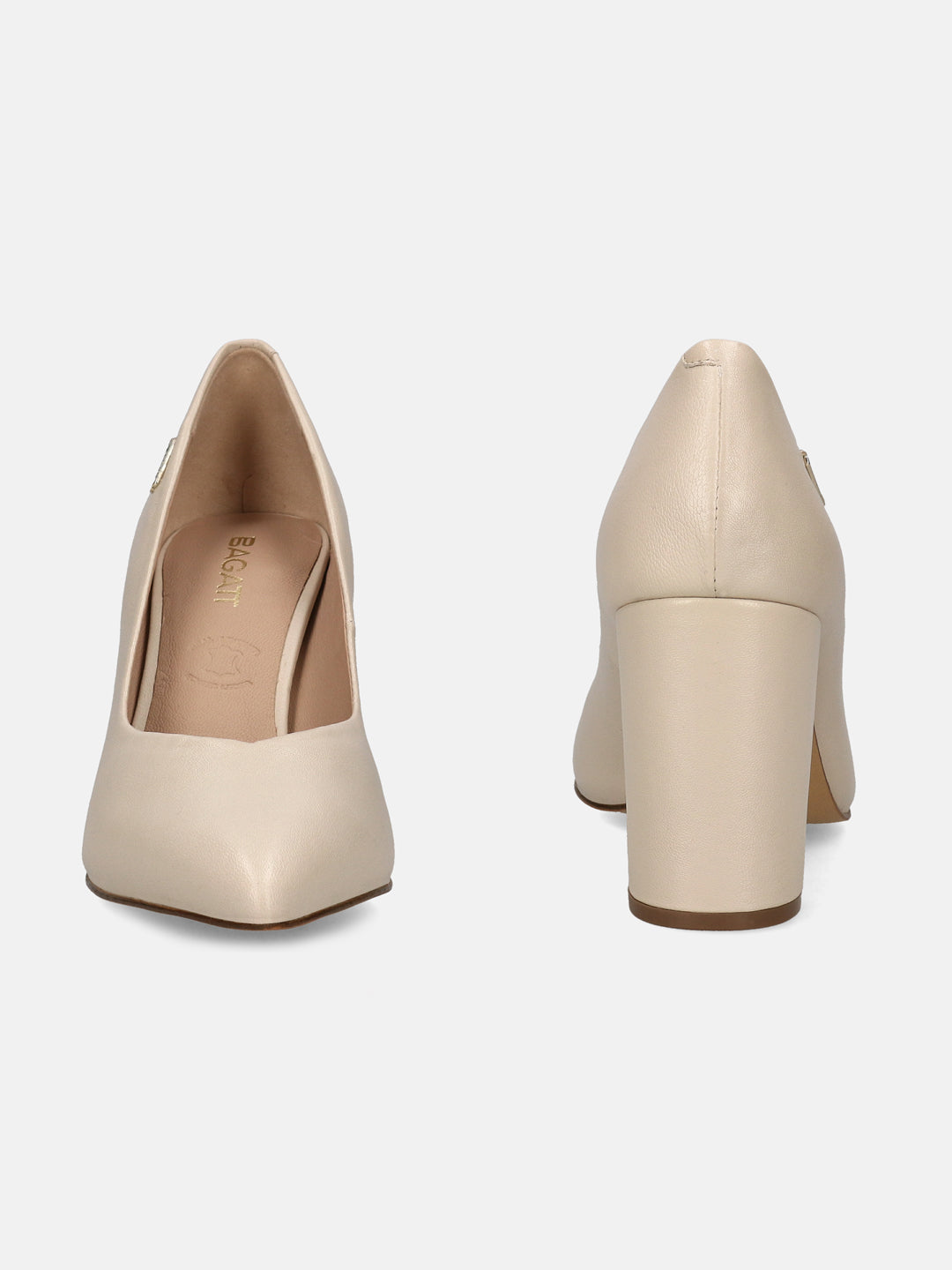 BAGATT Jemila Revo Beige Premium Leather Pumps