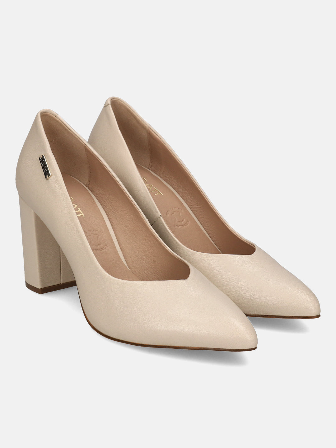 BAGATT  Jemila Revo Beige Premium Leather Pumps