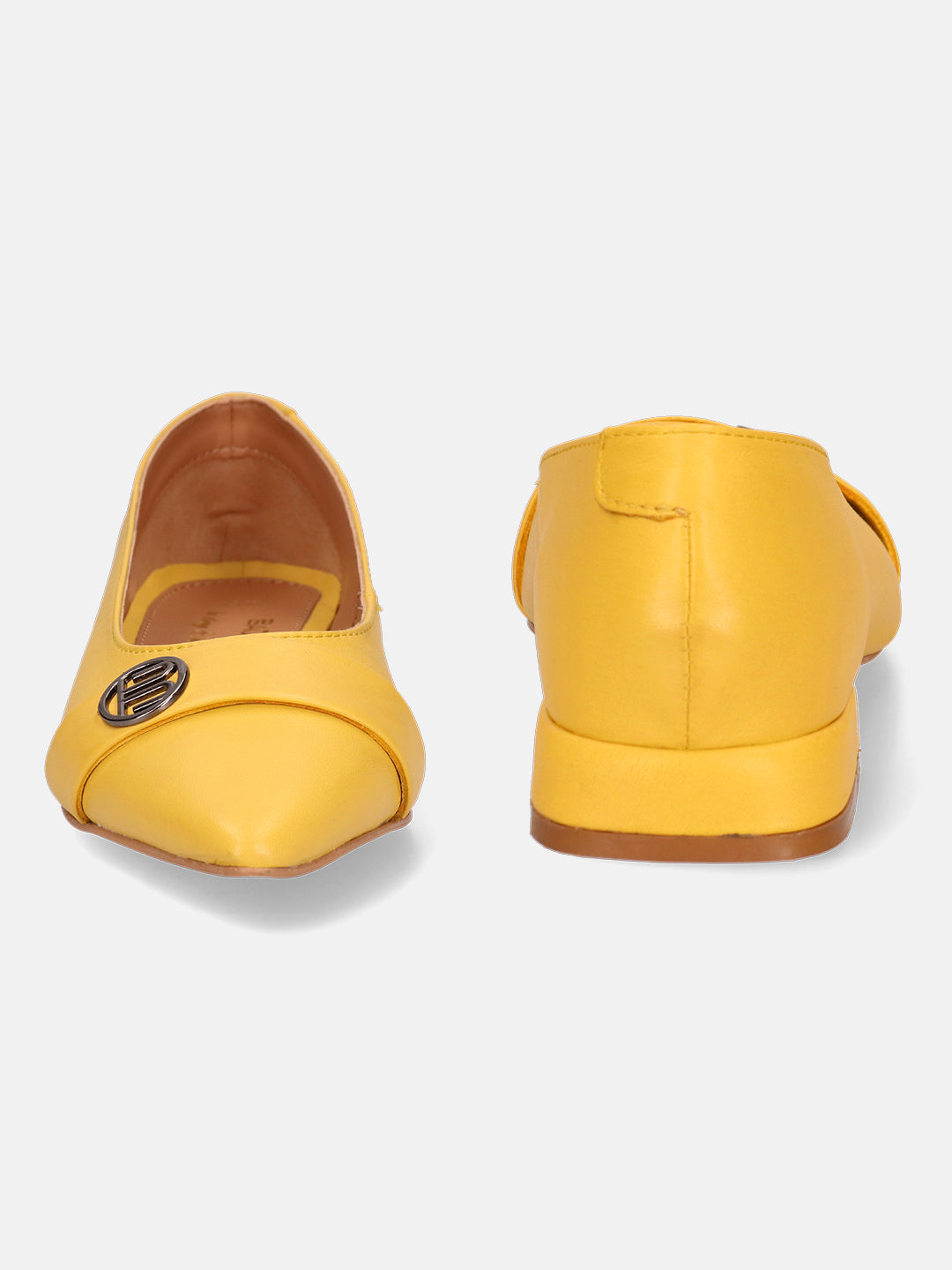 BAGATT  Genevi Yellow Premium Leather Slip-Ons