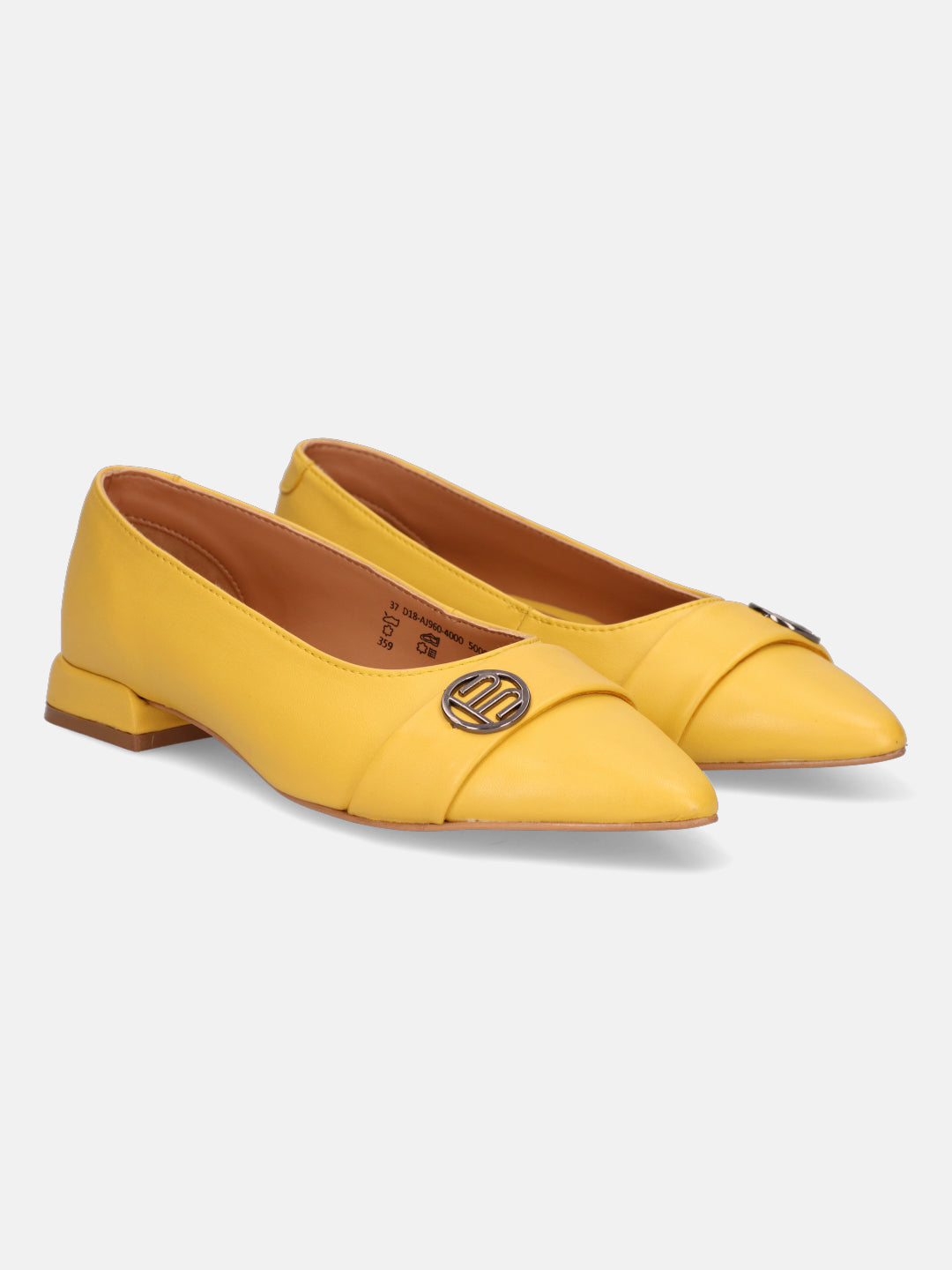 BAGATT  Genevi Yellow Premium Leather Slip-Ons
