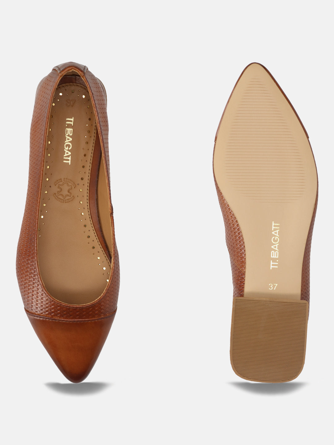 TT.BAGATT Genevi cognac Premium Leather Slip-Ons