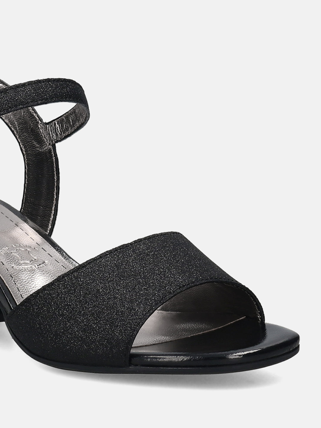 BAGATT Black Ankle Strap Heels