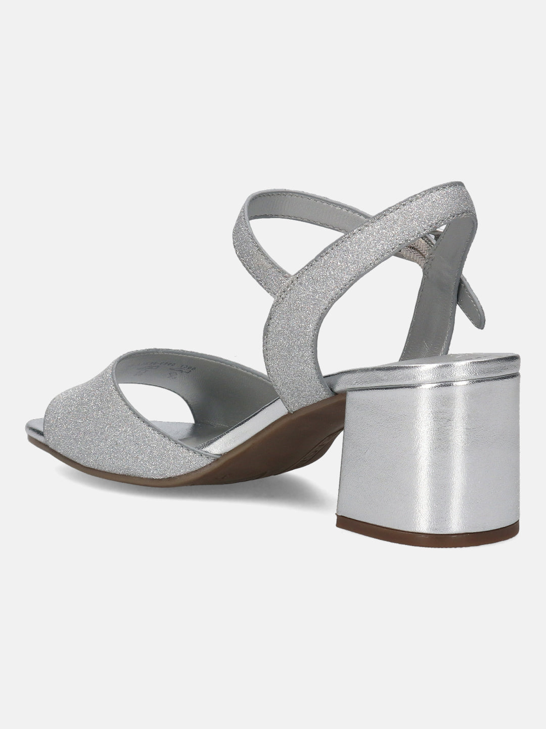 BAGATT Vanita Silver Ankle Strap Heels