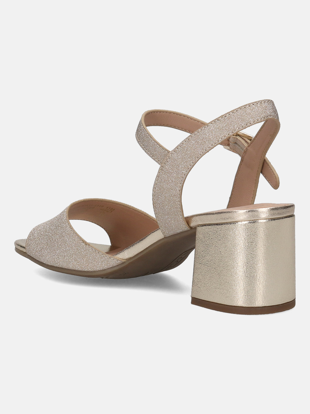 BAGATT Vanita Gold Ankle strap Heels