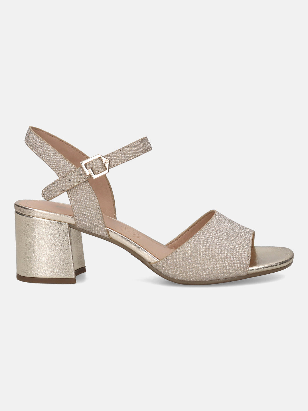 BAGATT Vanita Gold Ankle strap Heels