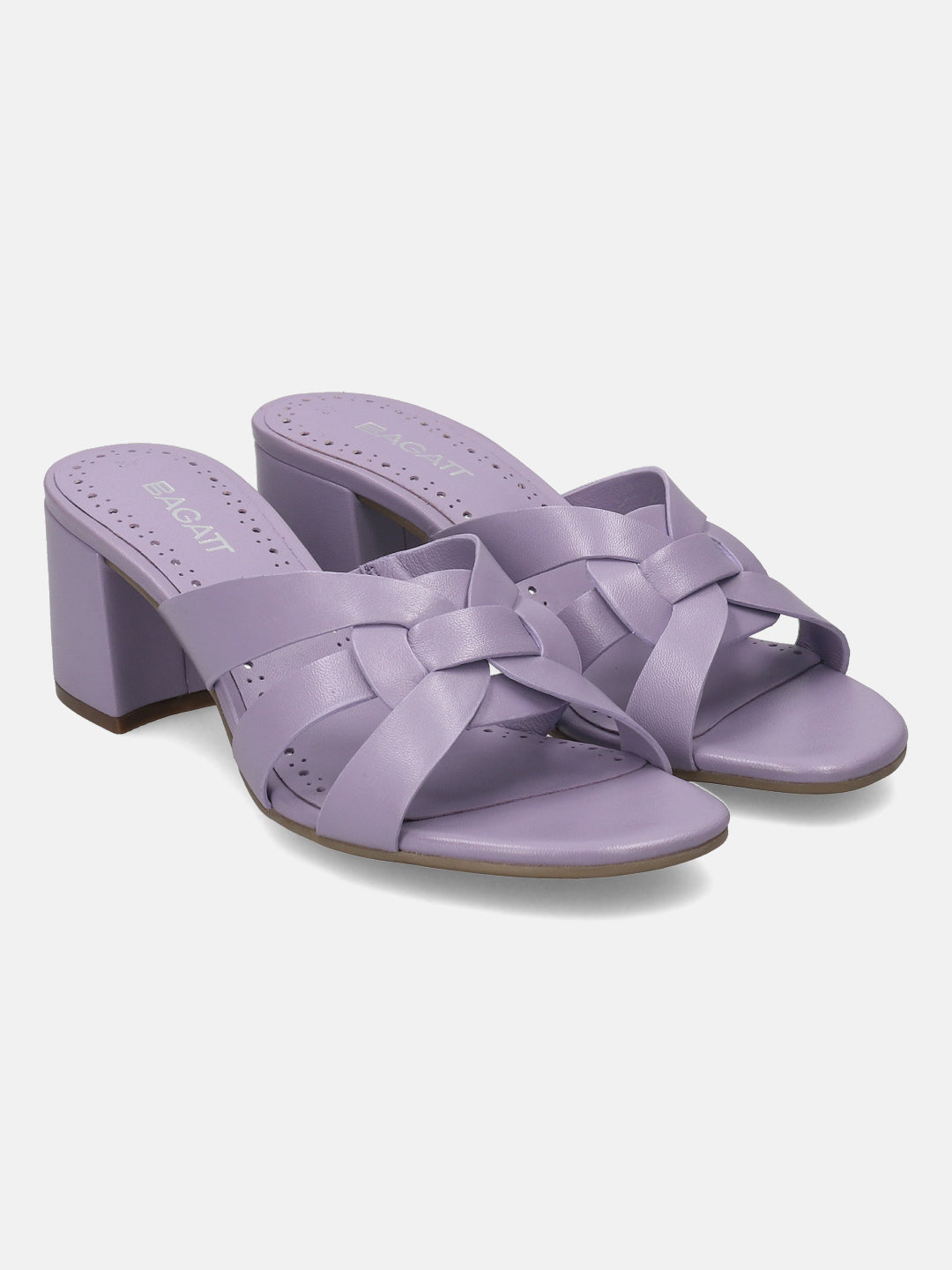 BAGATT  Vanita Trends Leather Mules Heels