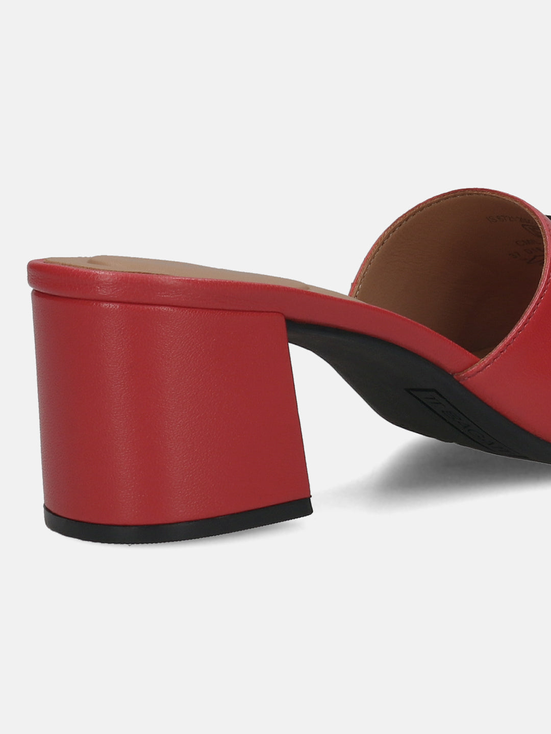TT.BAGATT Vanita red Premium Leather Block Heel