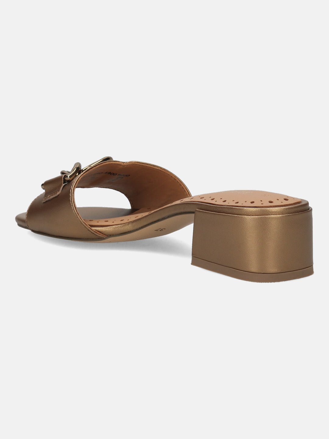 BAGATT Ring Metallics Leather Mules Heels