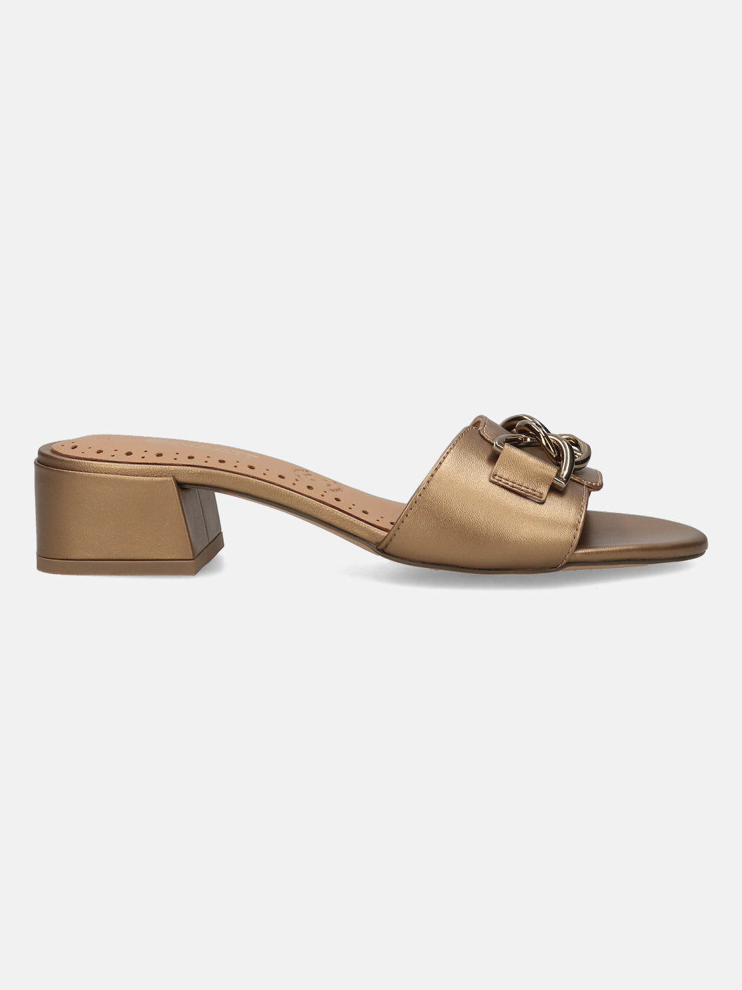 BAGATT Ring Metallics Leather Mules Heels