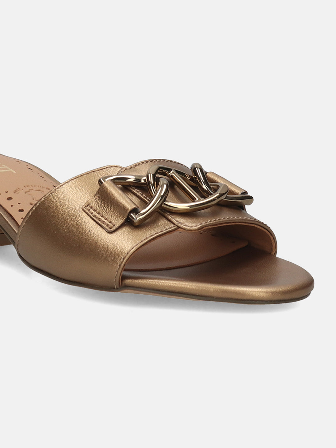 BAGATT Ring Metallics Leather Mules Heels