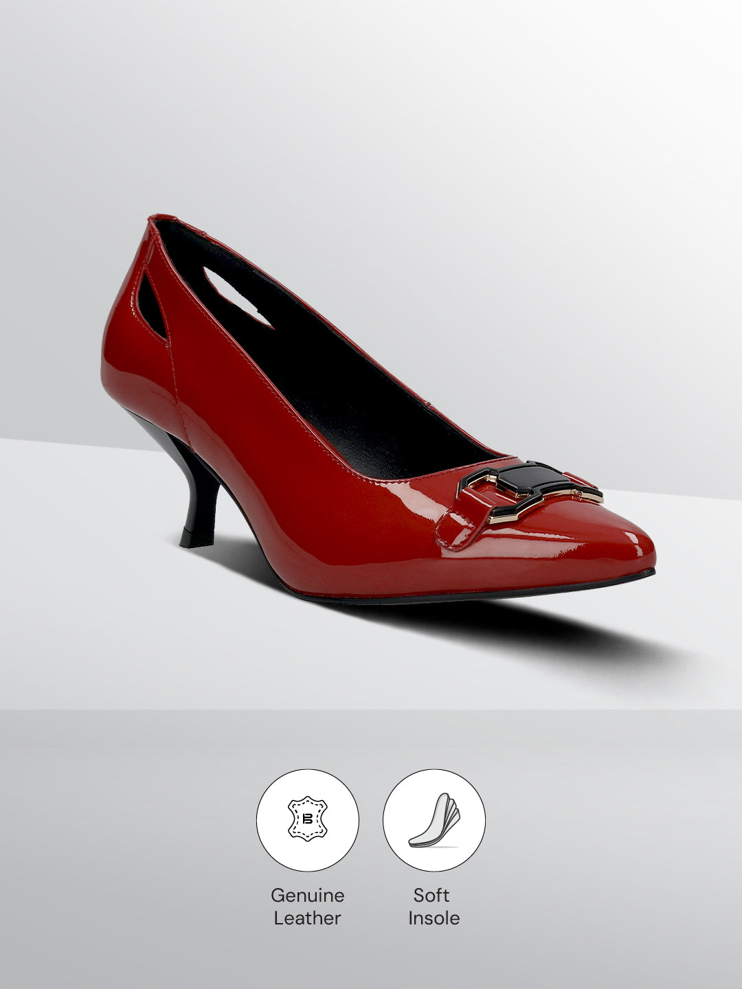 TT.BAGATT  Dafina red Premium Leather Pumps