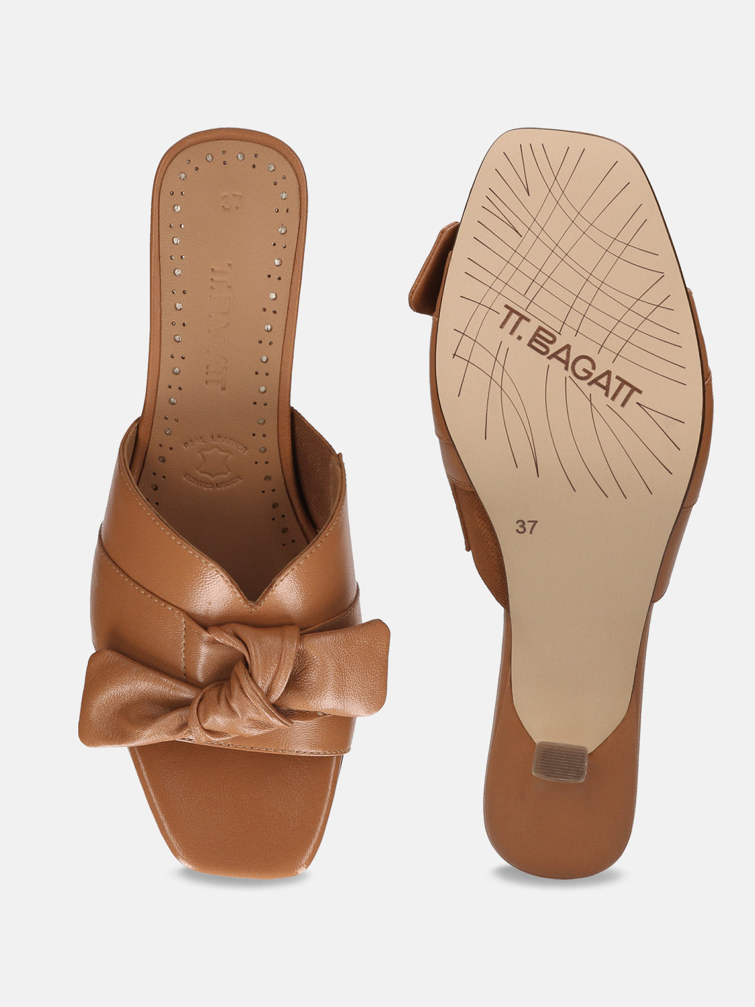 TT.BAGATT Inola Cognac Premium Leather Stilettos Heels