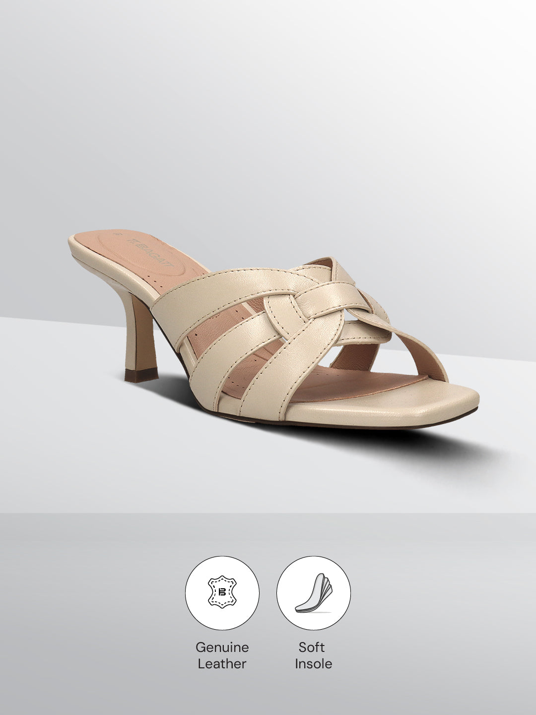 TT.BAGATT Inola offwhite Premium Leather Stilettos Heels