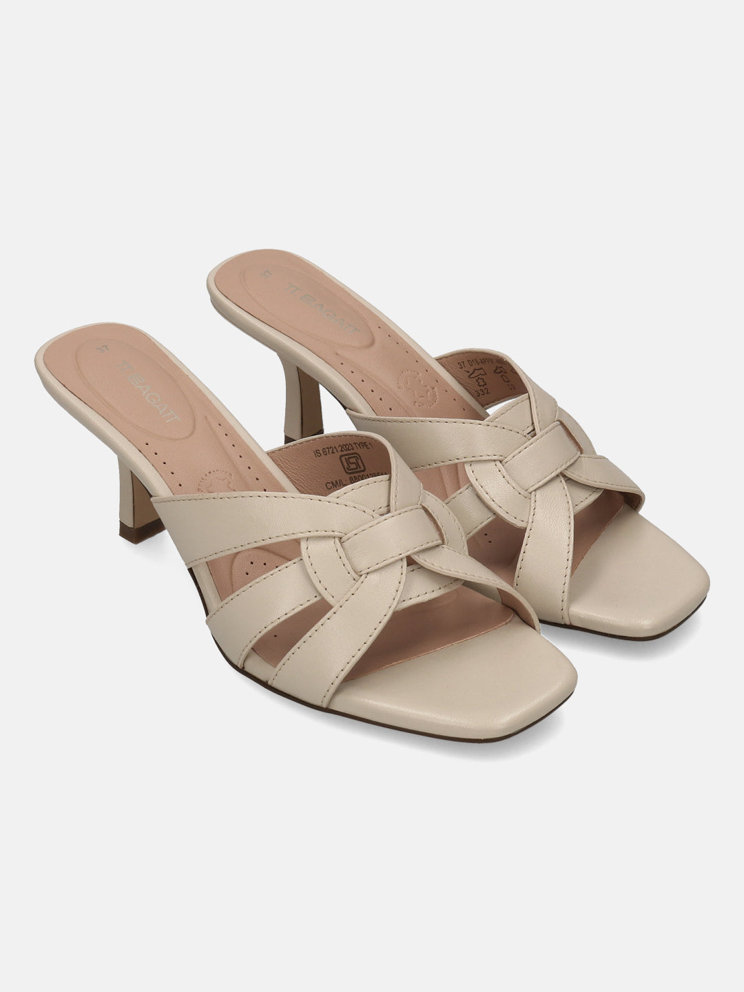 TT.BAGATT Inola offwhite Premium Leather Stilettos Heels