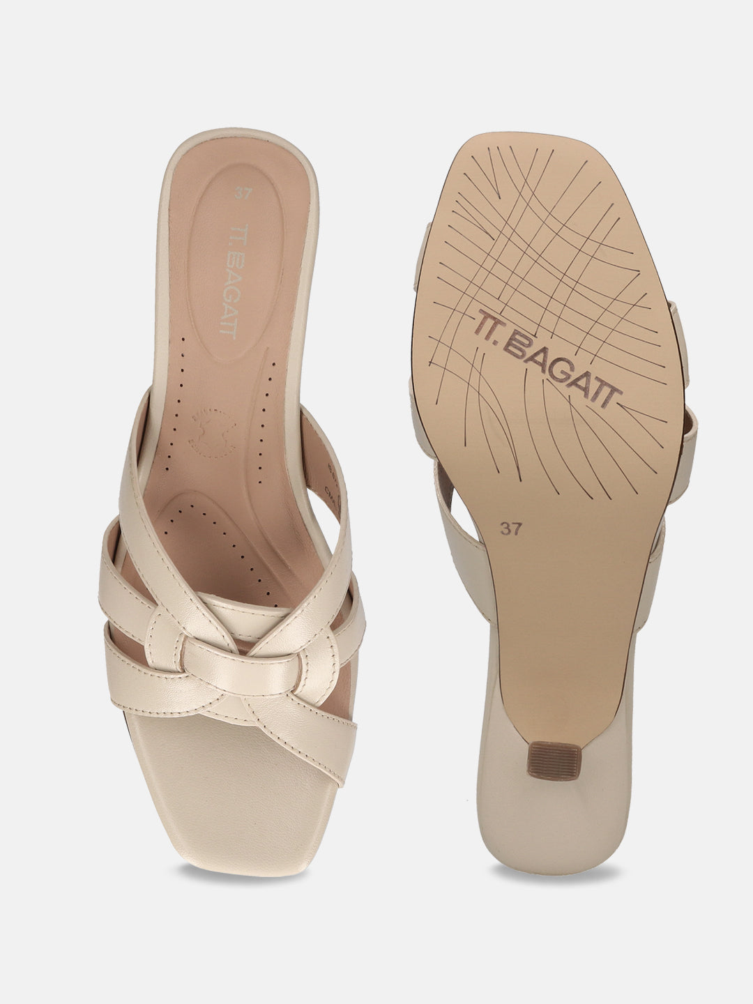 TT.BAGATT Inola offwhite Premium Leather Stilettos Heels