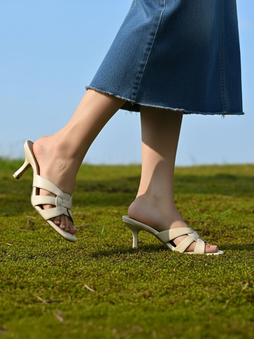 TT.BAGATT Inola offwhite Premium Leather Stilettos Heels