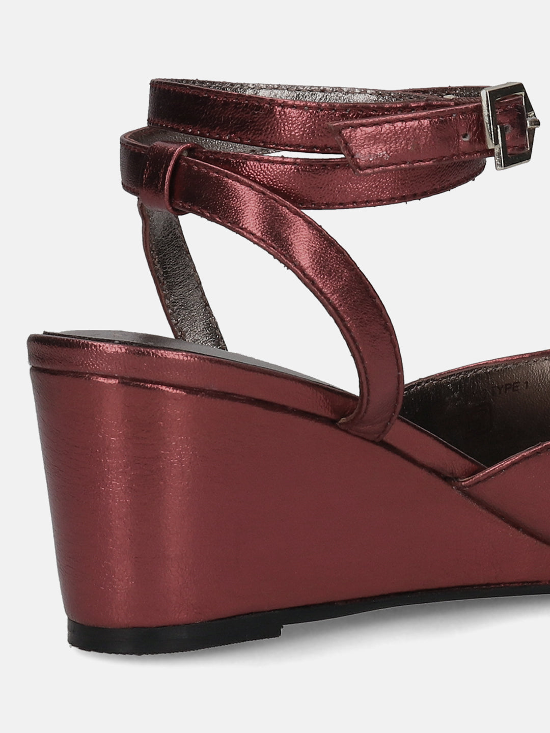 TT.BAGATT Kezia Bordo Premium Leather Ankle Strap Heels
