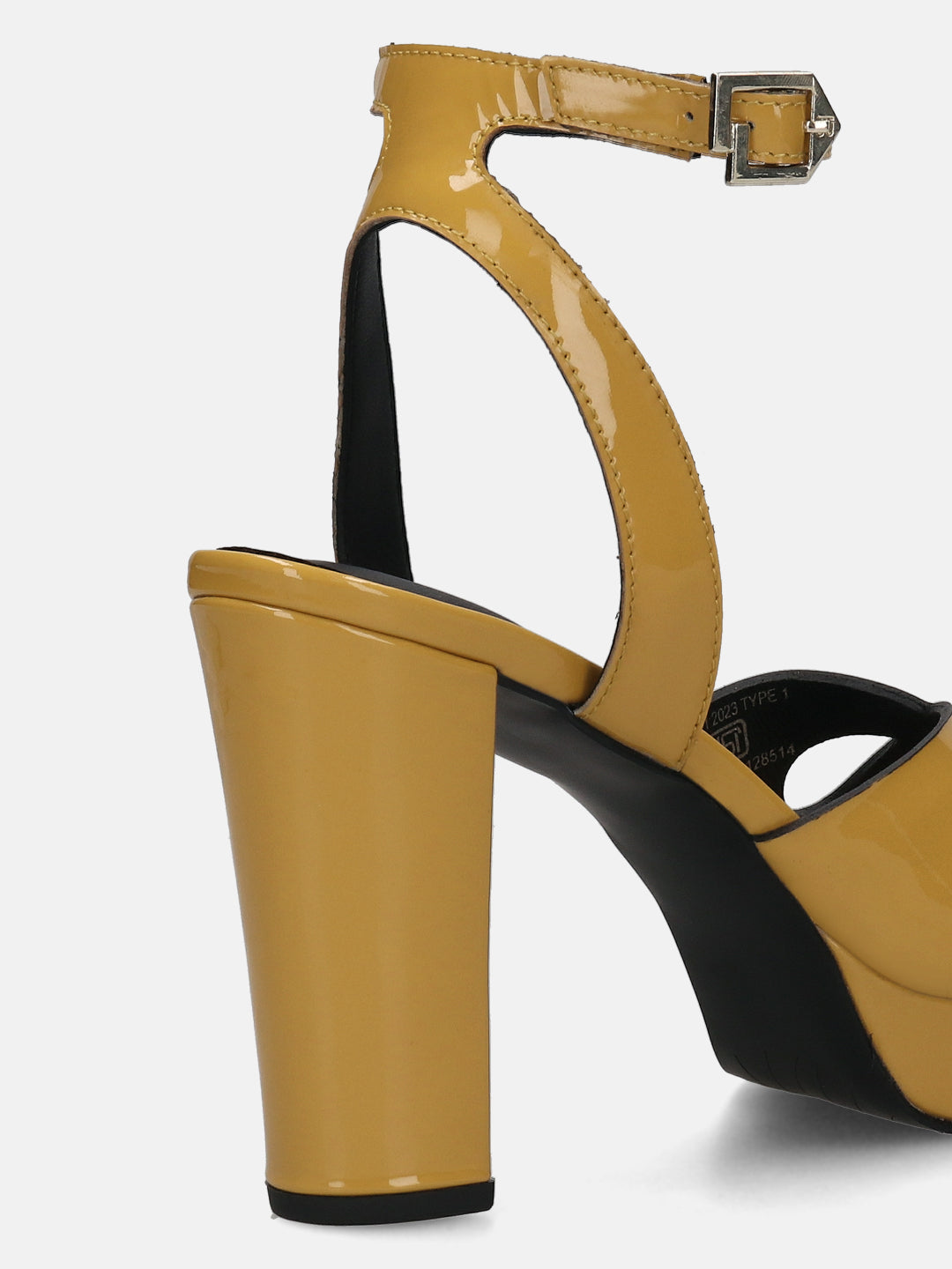 TT.BAGATT Linnea Yellow Premium Leather Flatform Heels