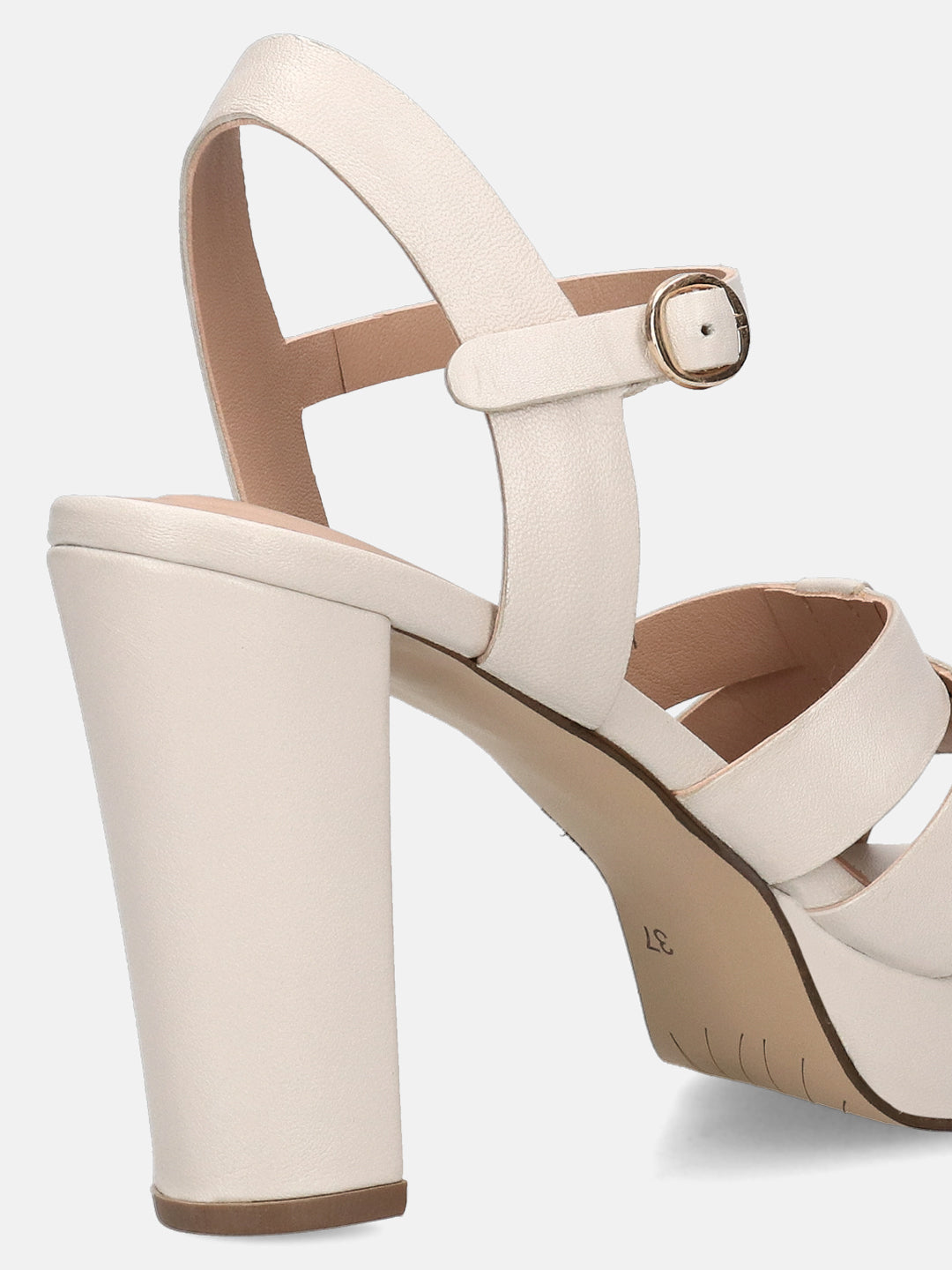 TT.BAGATT Linnea offwhite Premium Leather Flatform Heels