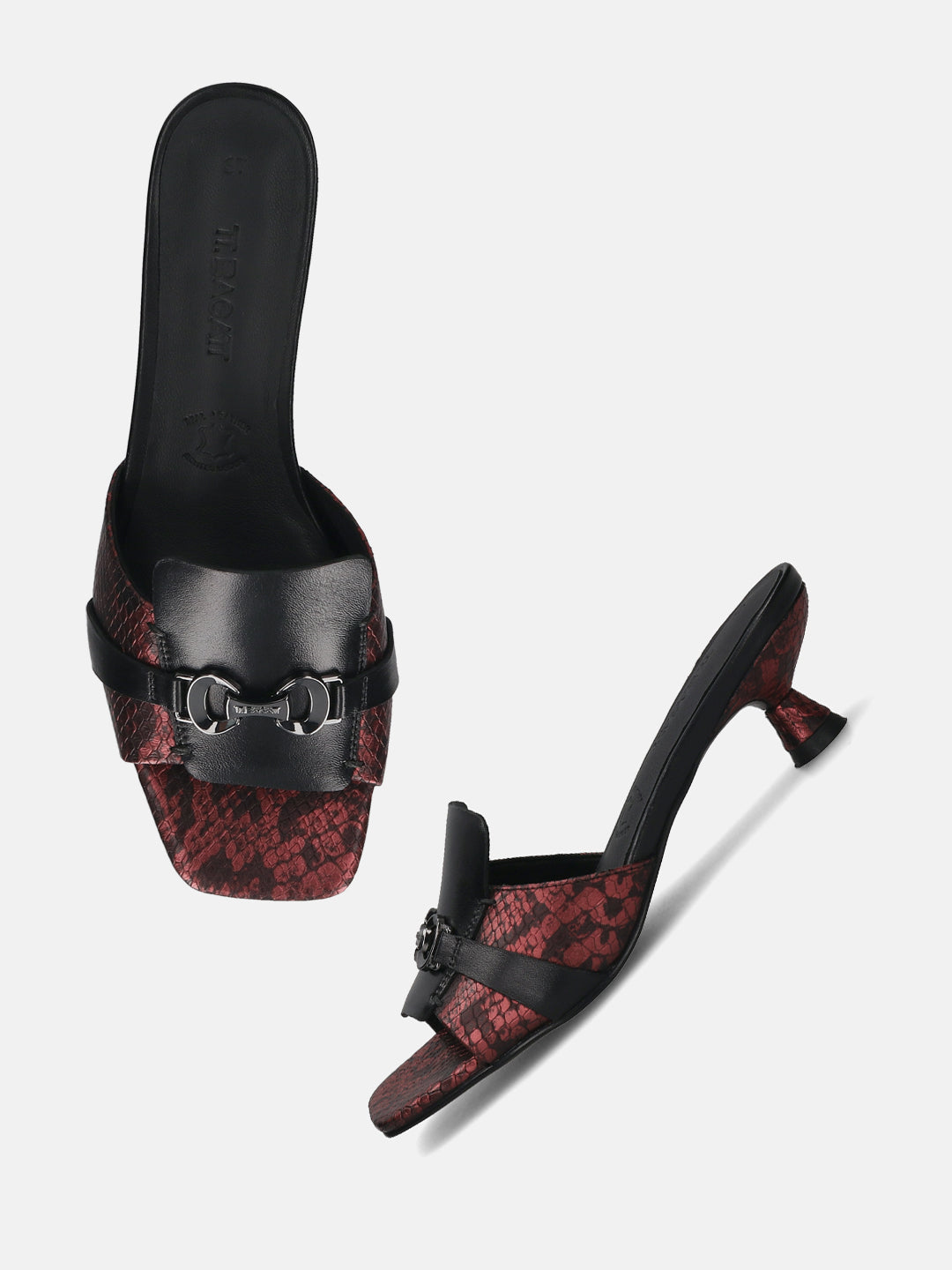 TT.BAGATT  Padma Black  Premium Leather Kitten Heel