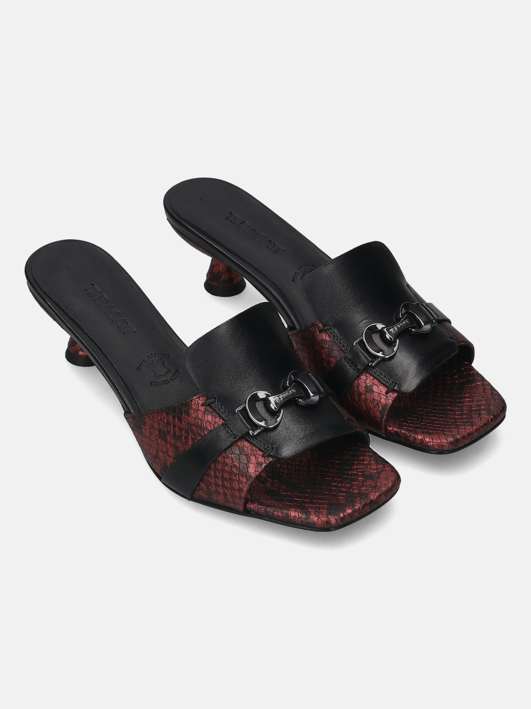 TT.BAGATT  Padma Black  Premium Leather Kitten Heel