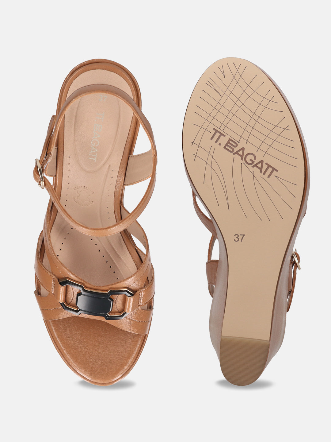 TT.BAGATT Sigma cognac Premium Leather Heels
