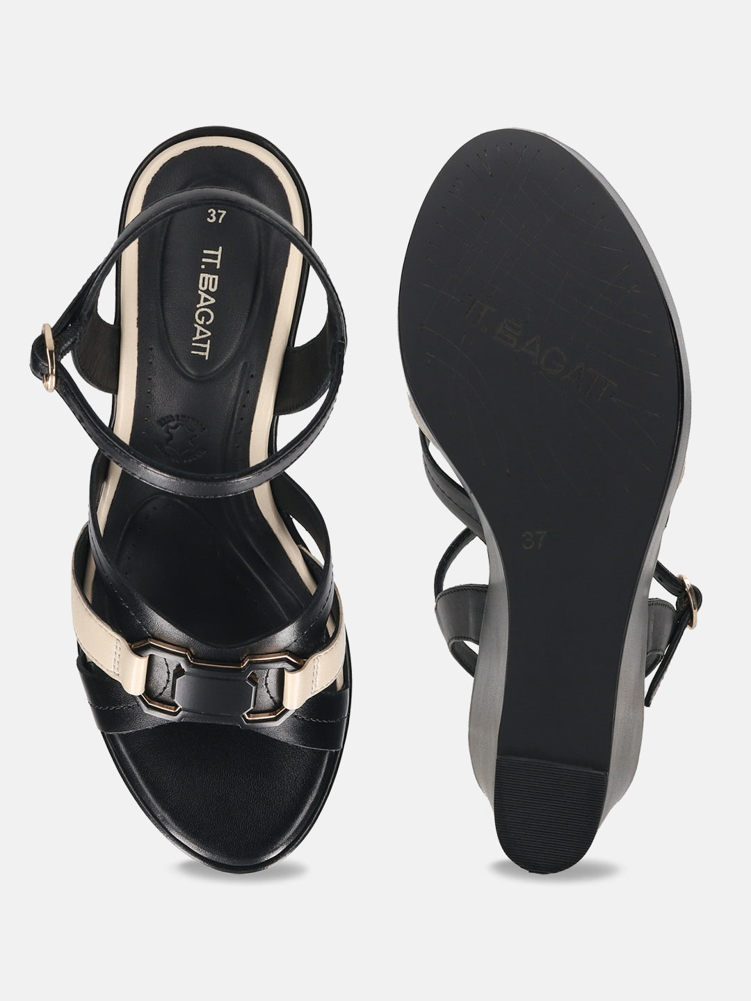 TT.BAGATT Sigma black Premium Leather Heels