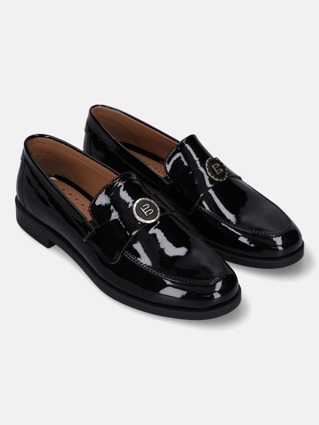 TT.BAGATT Edwina Black Premium Leather Loafers Slip-Ons