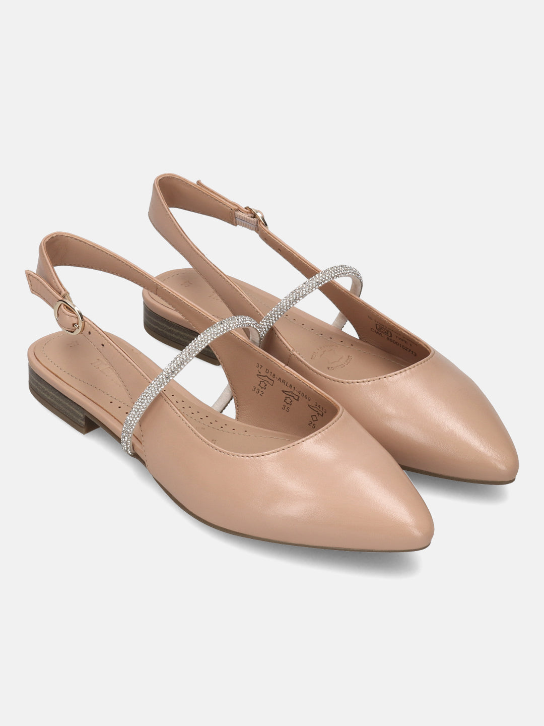 TT.BAGATT Bruna Rose Premium Leather Slingback Slip-ons