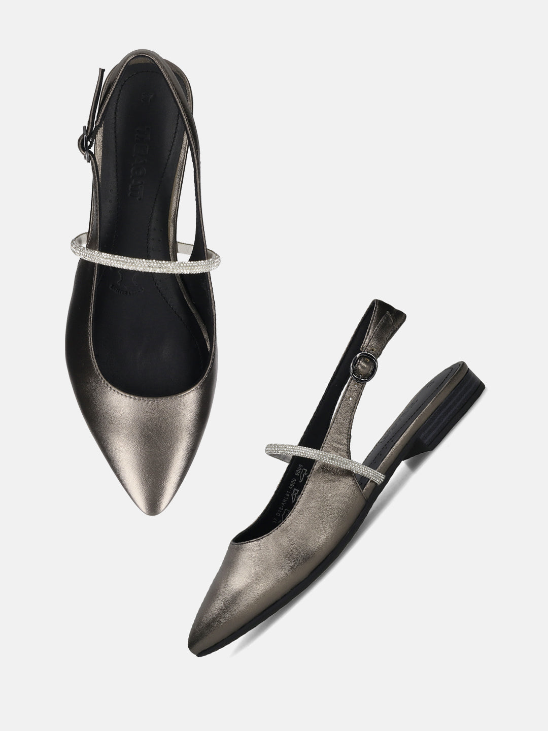 TT.BAGATT Bruna Metalics Premium Leather Slingback Slip-ons
