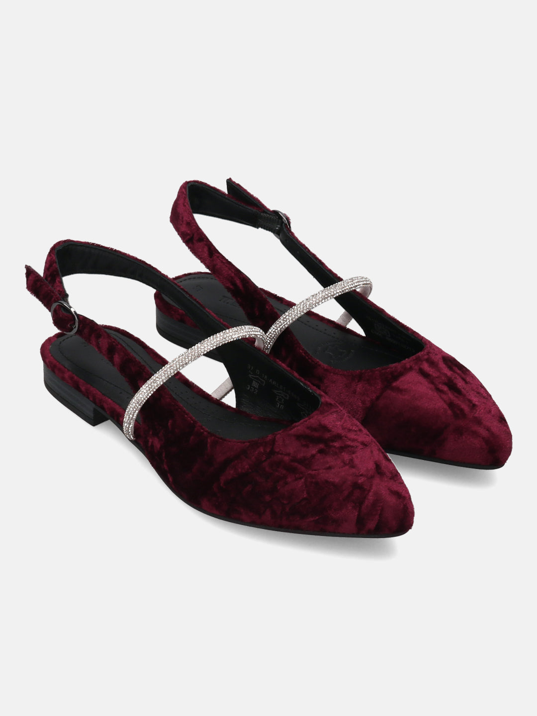 TT.BAGATT Bruna Dark Red Slingback Slip-ons