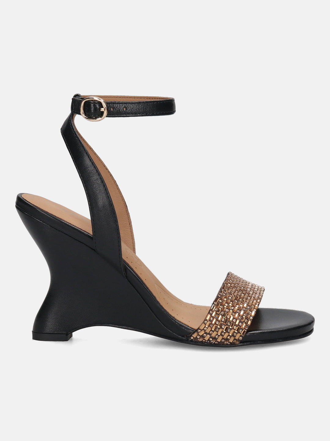 BAGATT Black & Metalics Premium Leather Heels
