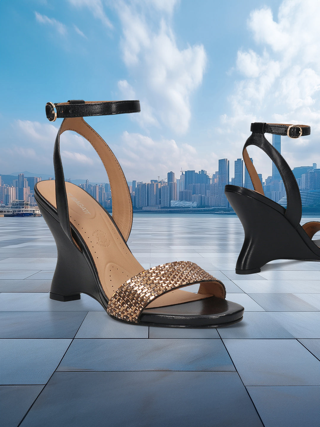 TT.BAGATT Hatti black Premium Leather Heels