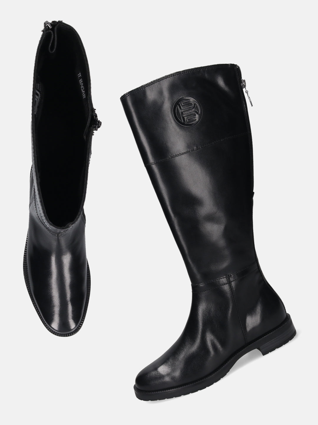 TT.BAGATT Leska Black Premium LeatherKnee Boot