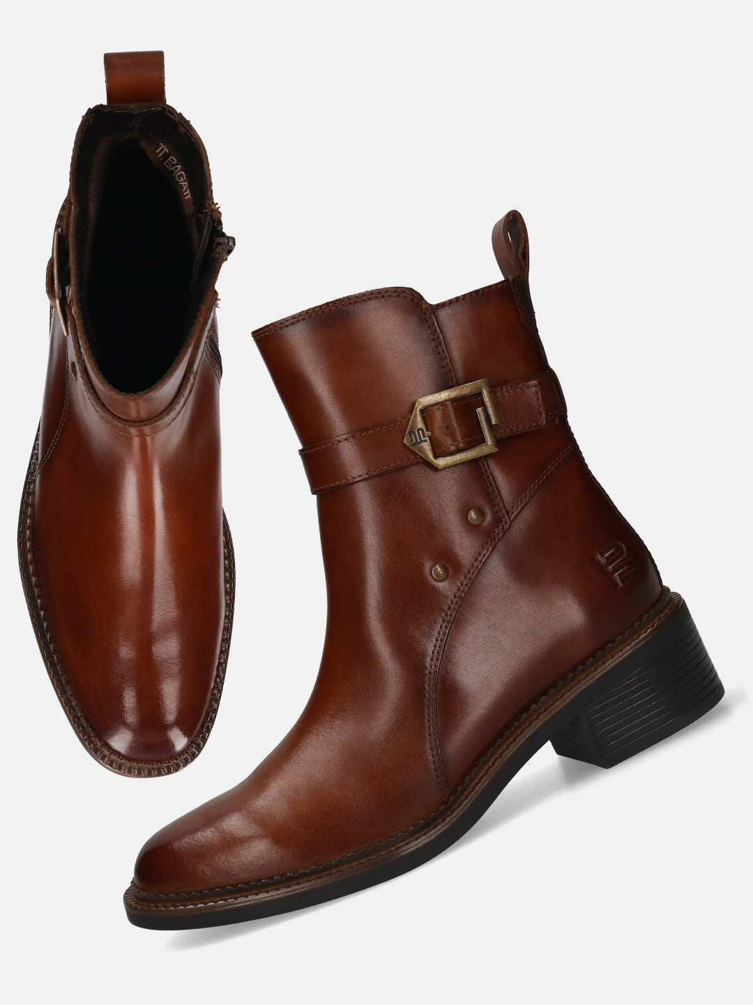 TT.BAGATT Lamia Cognac Premium LeatherAnkle Boots