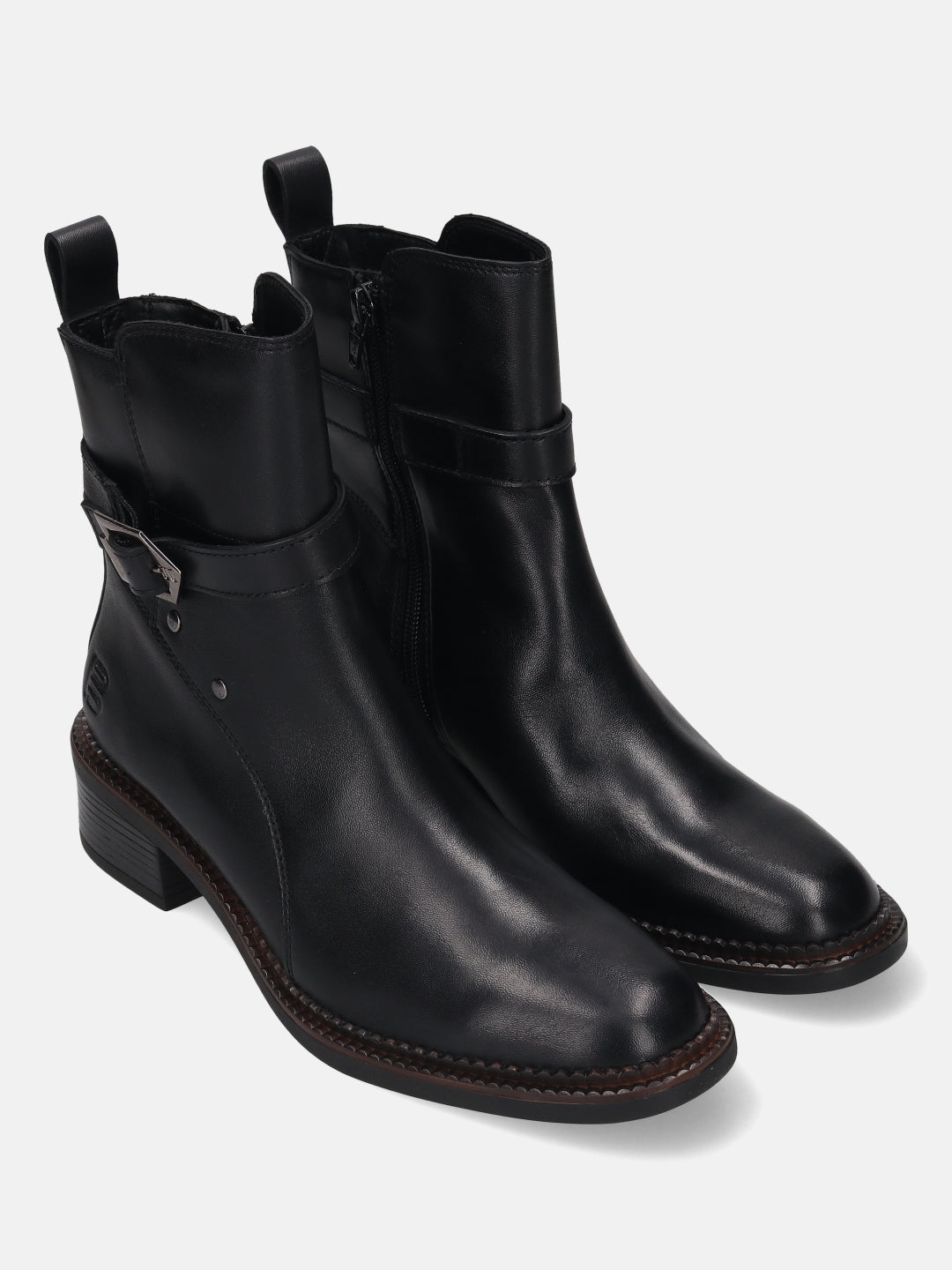TT.BAGATT Lamia Black Premium LeatherAnkle Boots