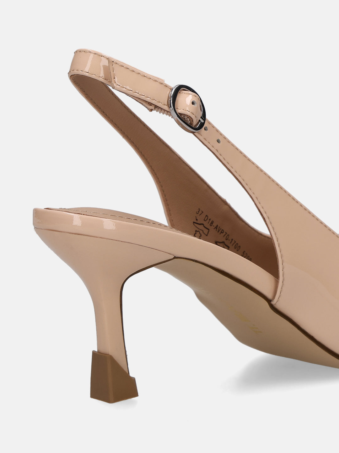 TT.BAGATT Ahu Beige Premium Leather Slingback Stelitoes Heels