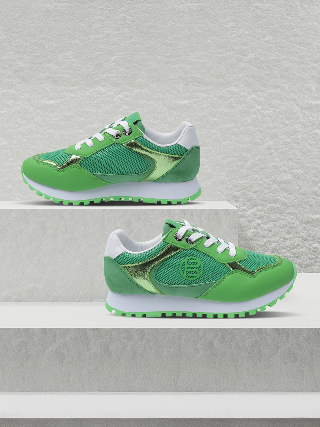 BAGATT Siena Green Mid Top Sneakers