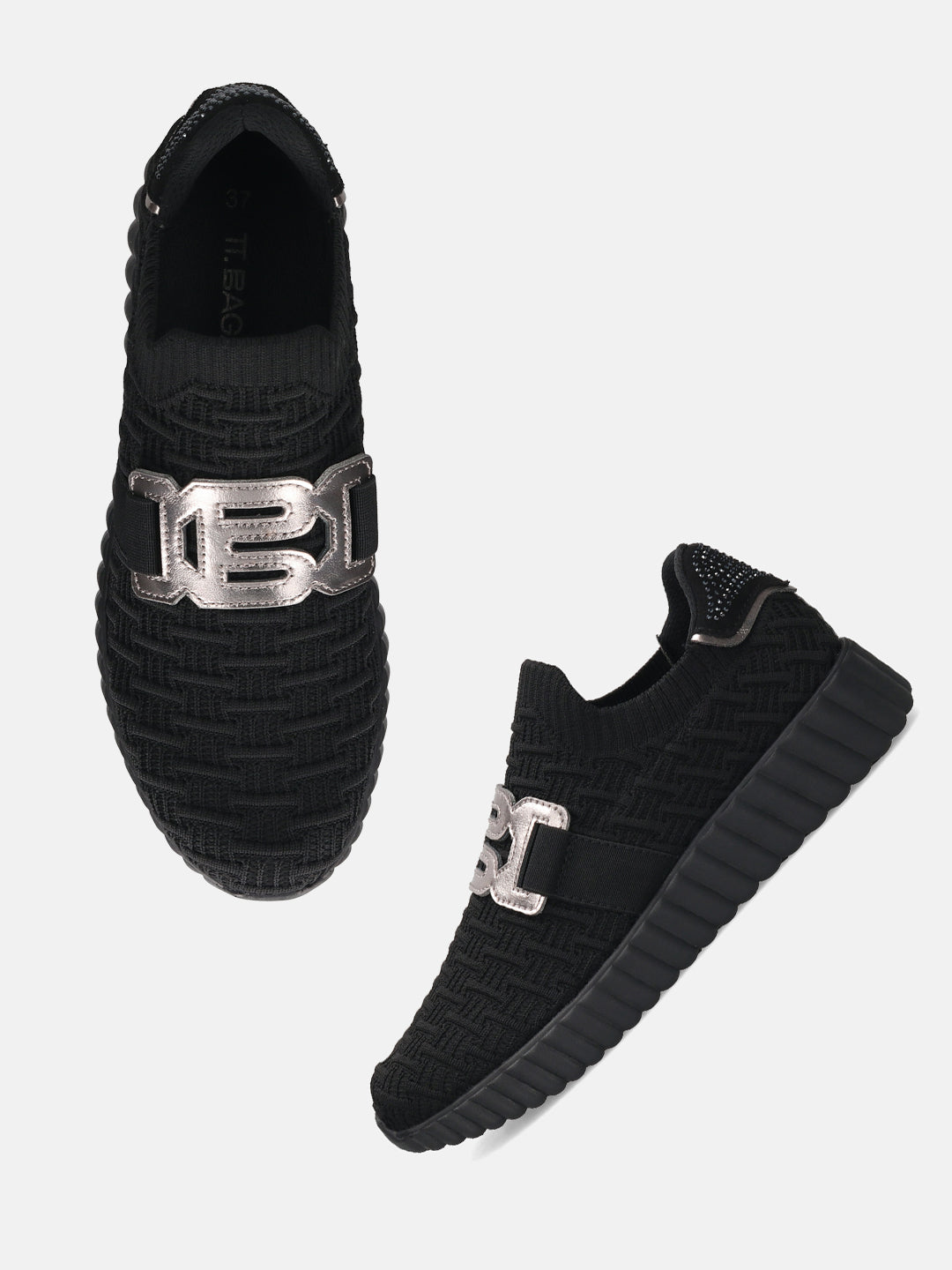 TT.BAGATT Candice Black Slip-On Sneakers