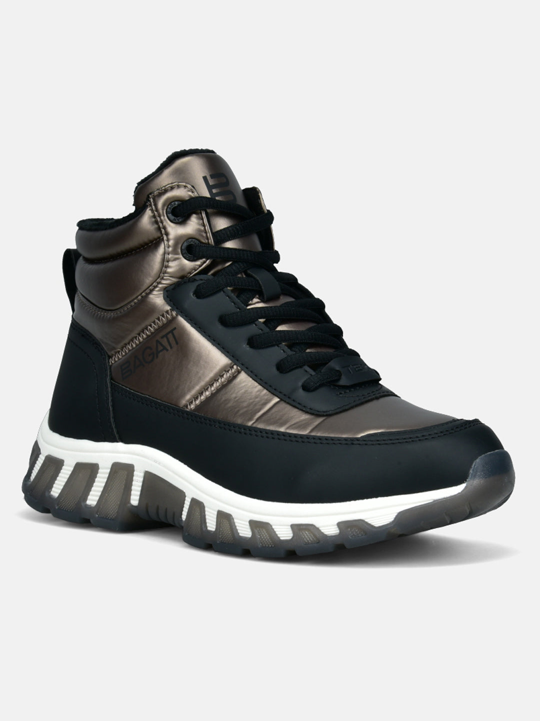 BAGATT Chi TEX Black High Top Sneakers