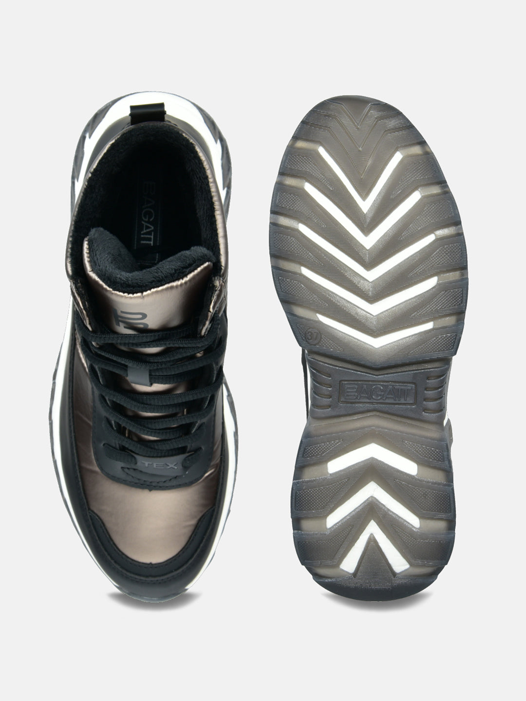 BAGATT Black High Top Sneakers
