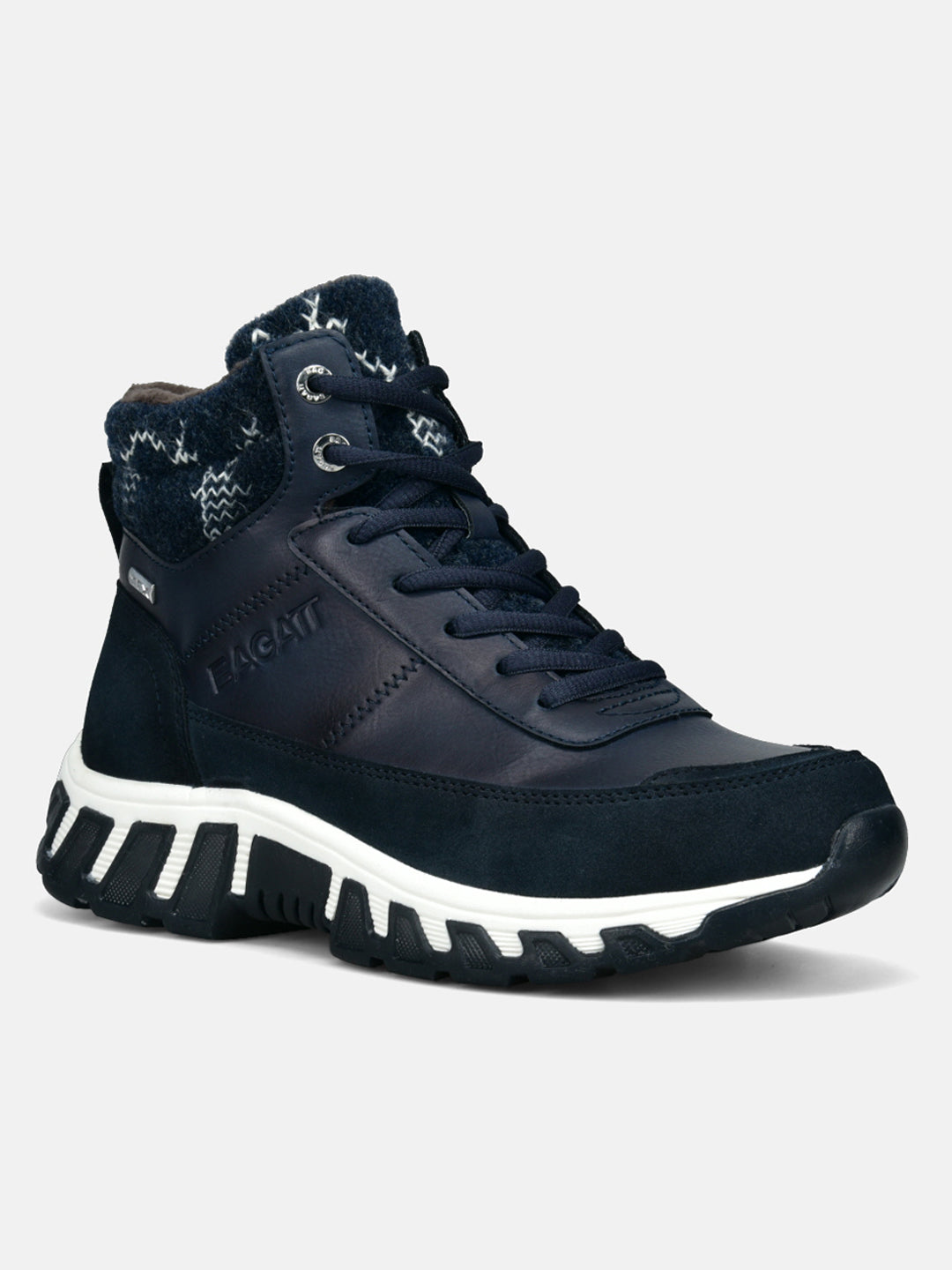 BAGATT Chi TEX Dark Blue High Top Sneakers